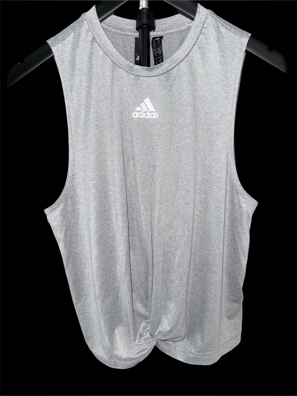 Adidas Womens Light  Grey Sleeveless Training Tank